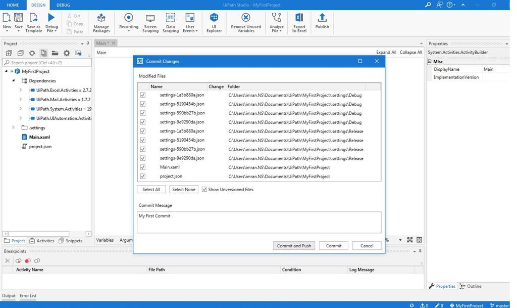 write commit comment